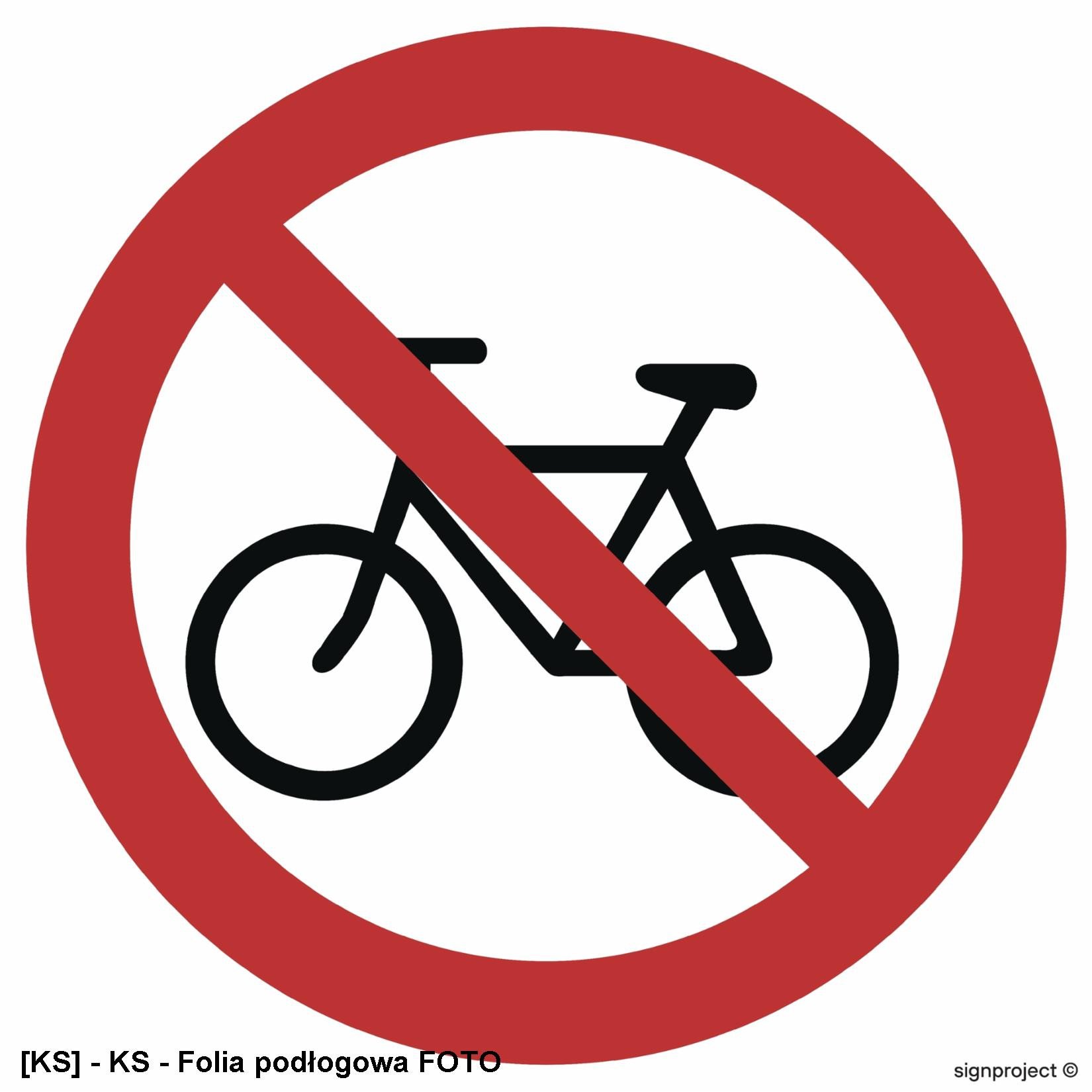 GB021 - Zakaz wjazdu na rowerze 500x500