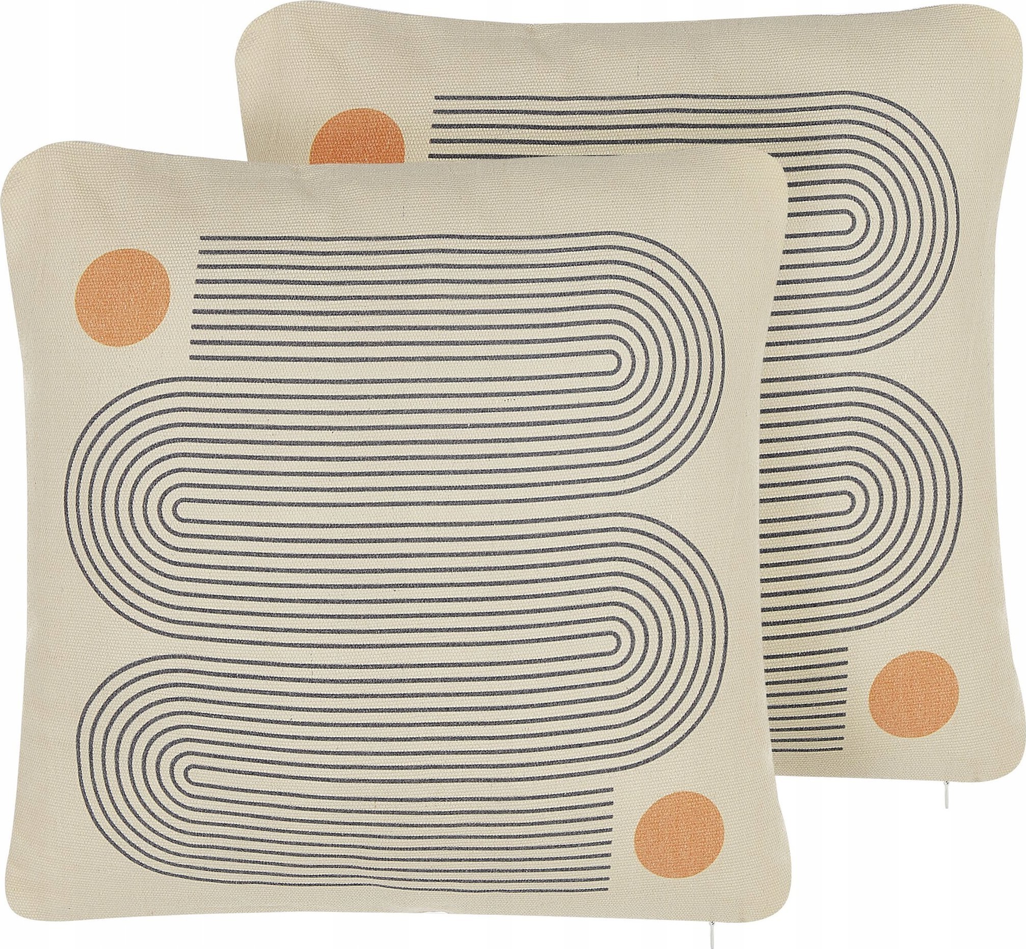 Beliani 2 poduszki dekoracyjne geometryczny wzór 45 x 45 cm wielokolorowe CALIBRACHOA!