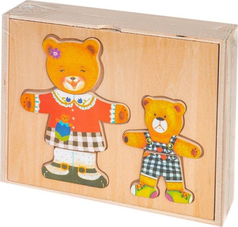 Smily Play Układanka drewniana Dwa misie