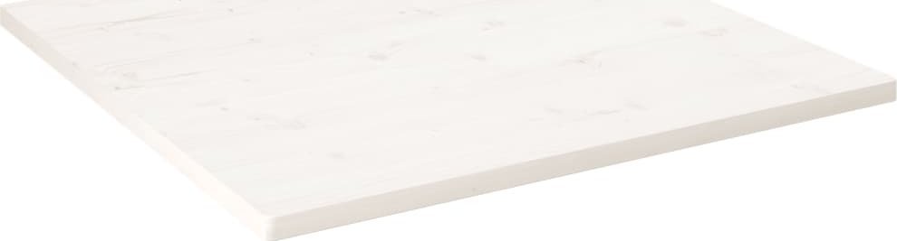 vidaXL Blat stołu, biały, 70x70x2,5cm, lite drewno sosnowe, kwadratowy