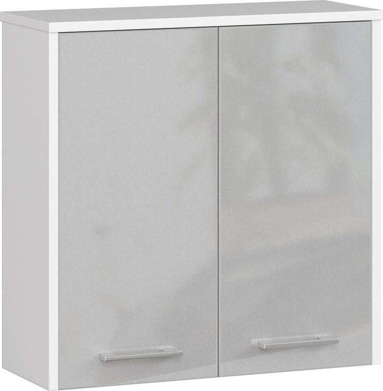 Elior Wisząca szafka łazienkowa biały + metalik połysk - Zofix 4X