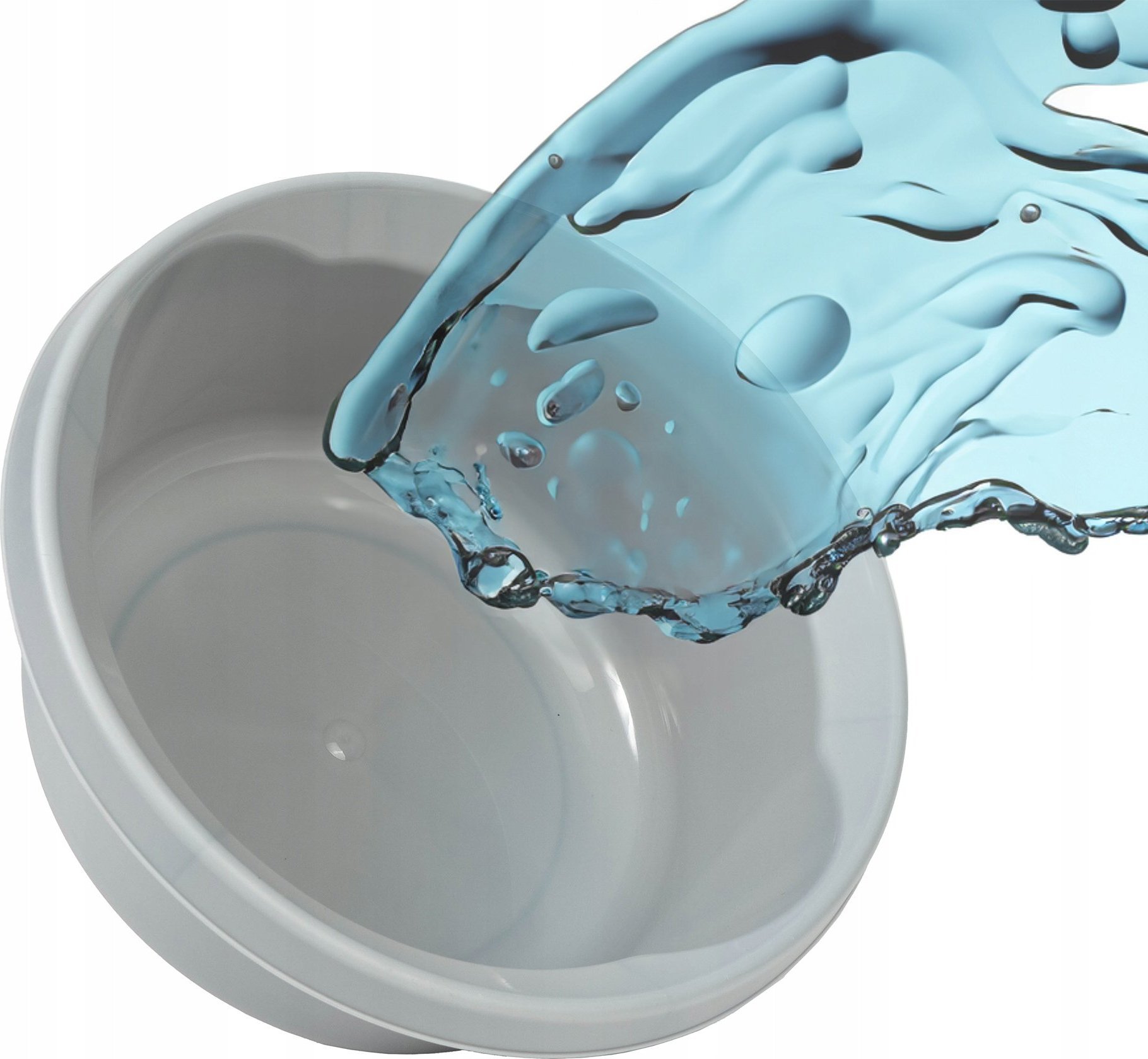 Kadax KADAX Miska Plastikowa 6L Miednica Okrągła Szara