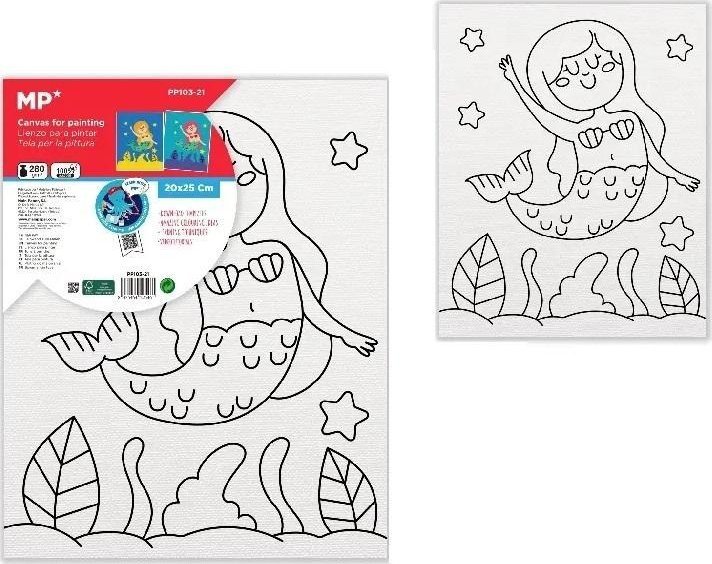 Płótno do malowania syrena 20x25