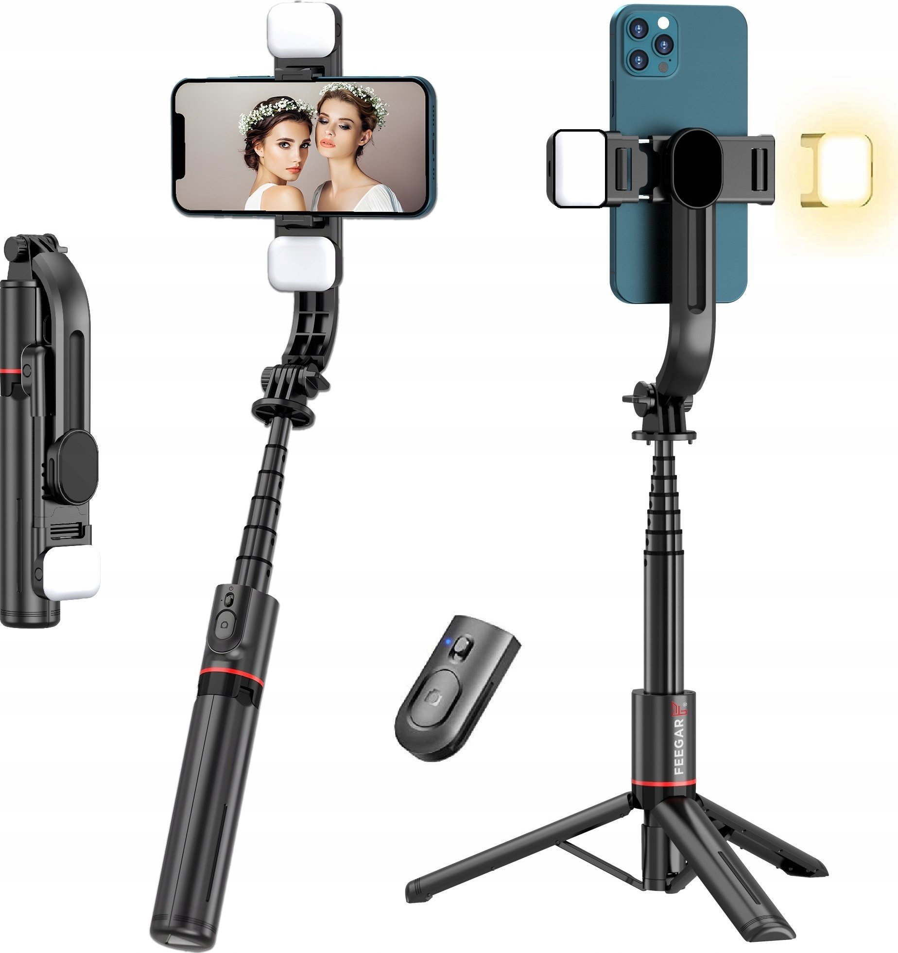 Triton Feegar Kijek Do Selfie Stick Tripod Bluetooth Led