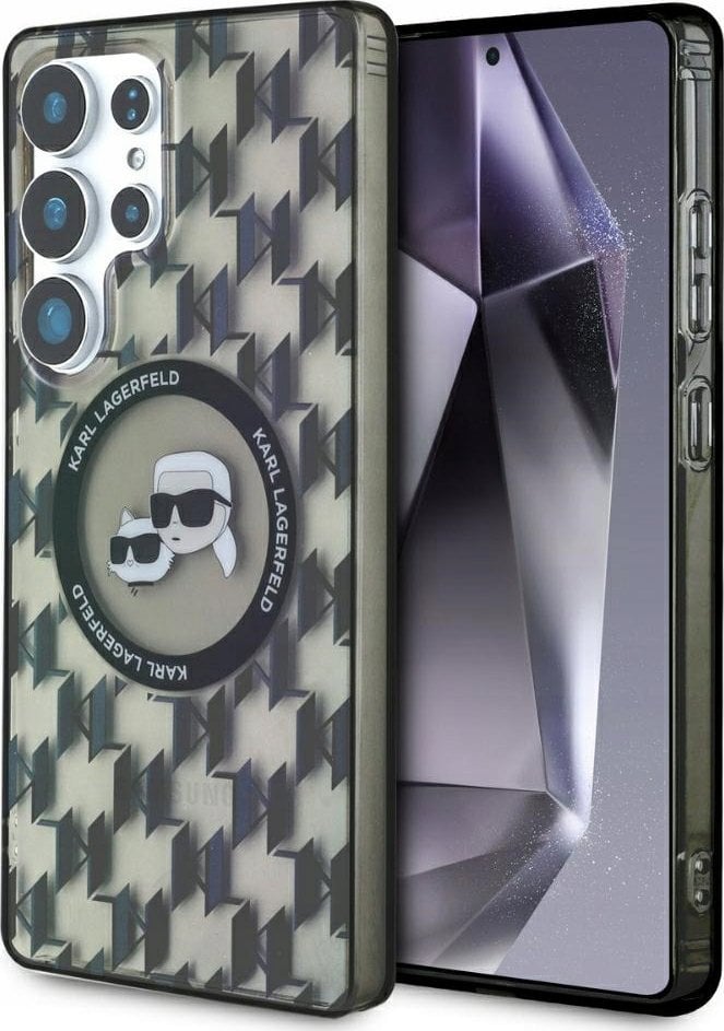 KARL LAGERFELD futerał do SAMSUNG S25 Ultra KLHMS25LHMCKMHK (Magnetic IML Metal Monogram KC Heads) czarny