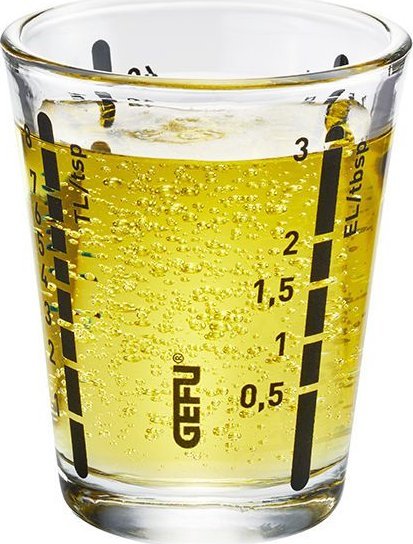 NPC Polska GEFU Messi Kubeczek z miarką miarka kuchenna szkło 40 ml