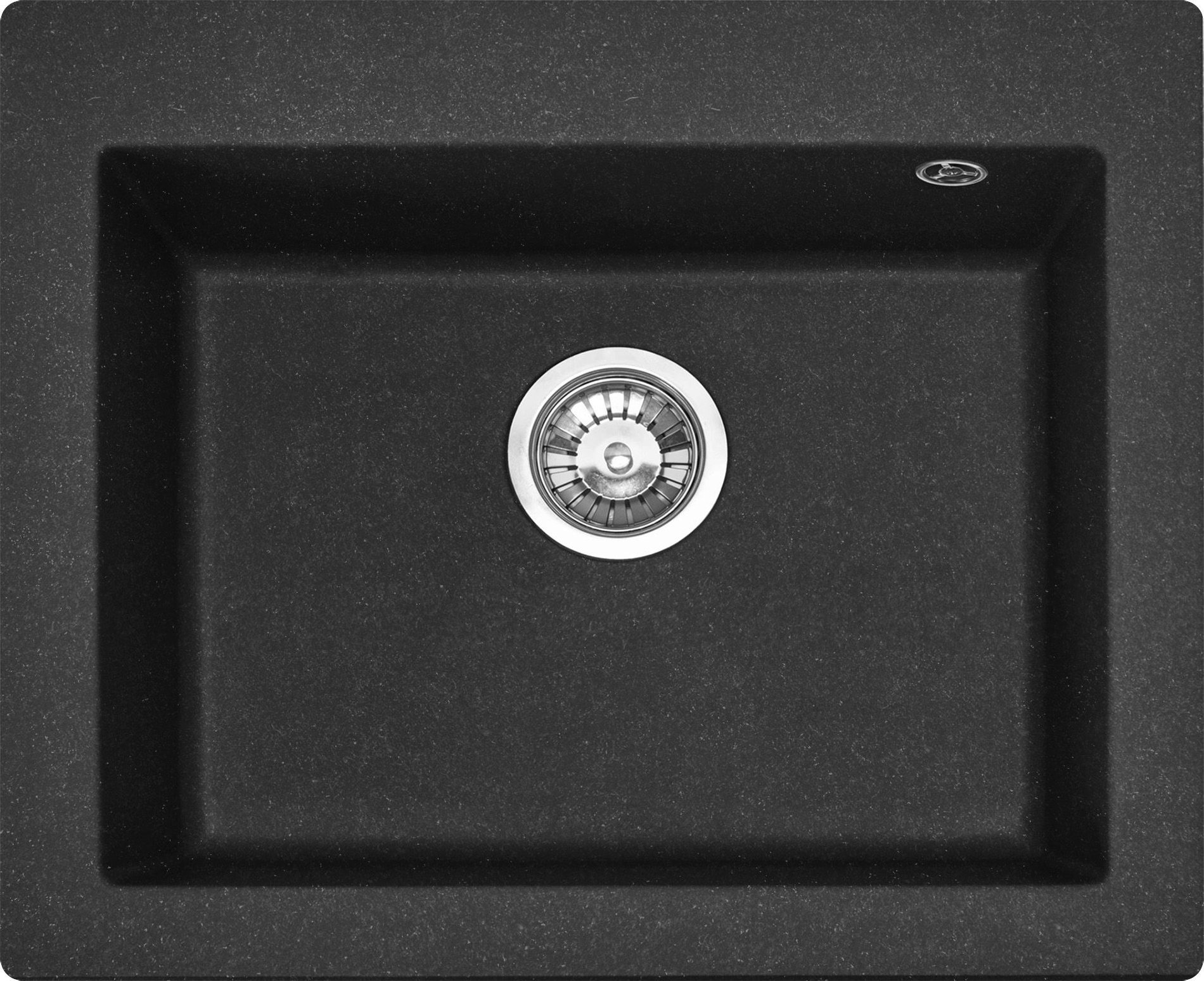 Zlewozmywak Rea Zlewozmywak granitowy West XL czarny nakrapiany