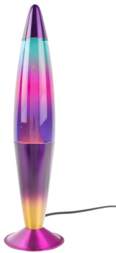 Lampa stołowa Leitmotiv Lampa lawowa Rainbow Rocket Lava LM2186PU 41,5 cm