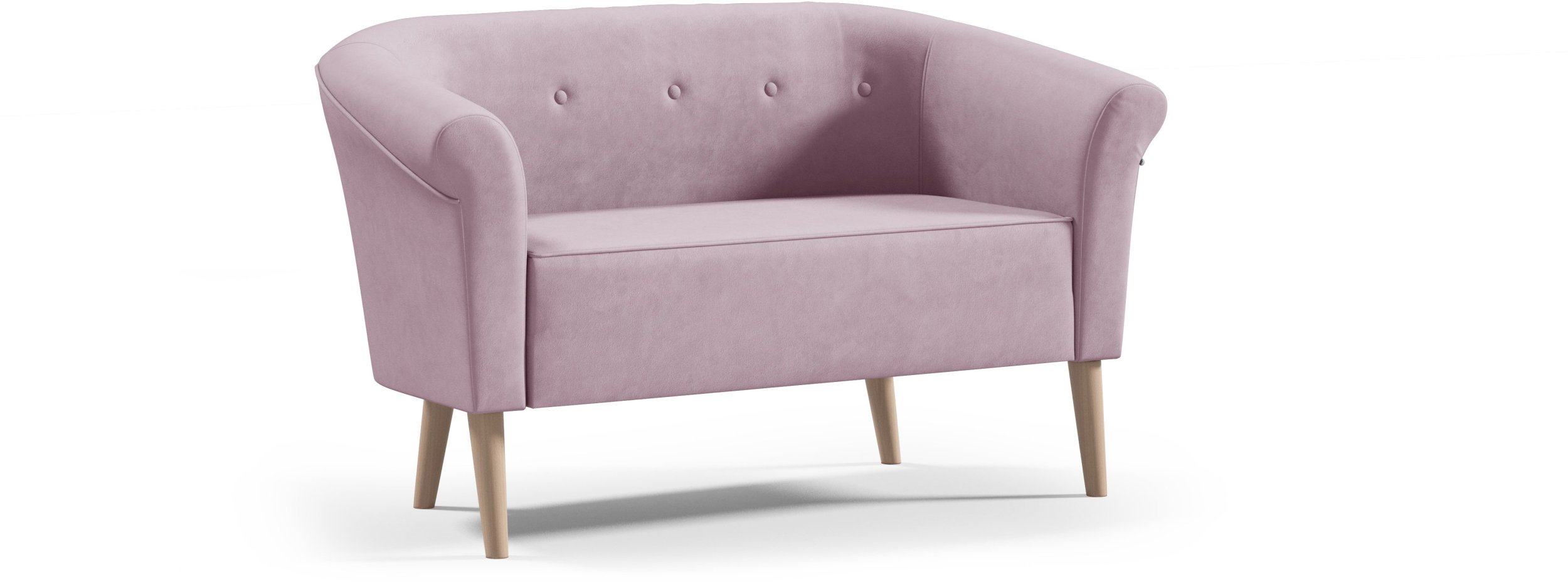 Sofa ESPERO styl skandynawski welur z guzikami manila 09