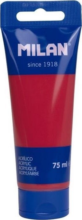 Farba akrylowa w tubce 75ml koralowa czerwieńMILAN