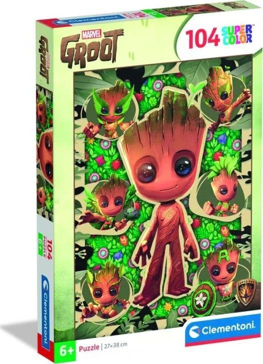 Clementoni Puzzle SuperColor Marvel Groot 104 elementy (25051)