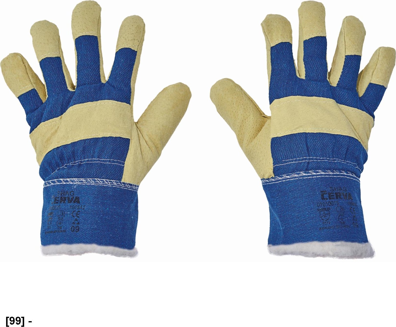 CERVA SHAG - rękawice mechaniczne wzmacniane skórą 9