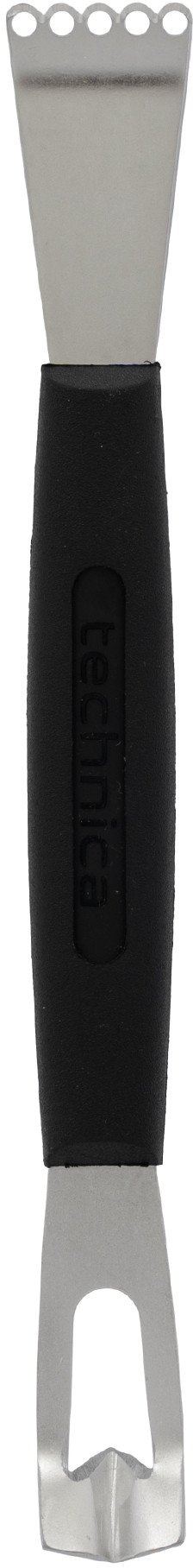 Nóż dekoracyjny do cytrusów, podwójny 165 mm, długość ostrza 40 mm, czarny | TECHNICA, Silver Line