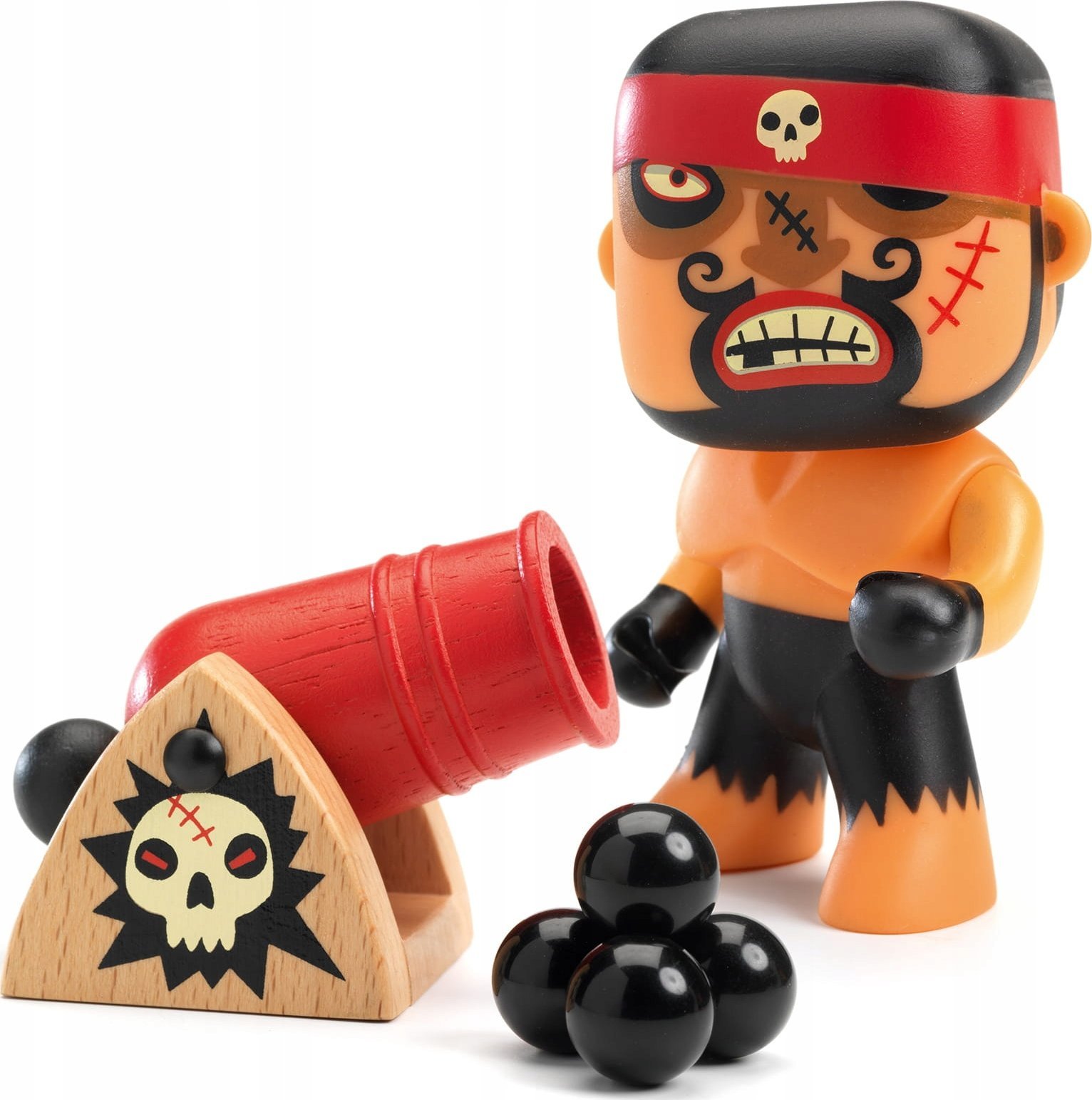 Figurka Djeco Djeco Arty Toys - Piratai - Rikas ir jo patranka