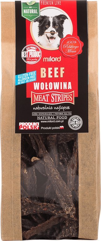 Przysmak dla psa - Milord wołowina paski 150 g