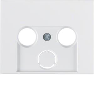 Hager Element centralny do gniazda antenowego 2- i 3-wyjściowego biały - 12017019