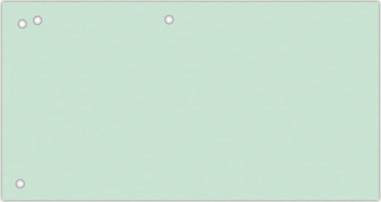 Office Products Przekładki OFFICE PRODUCTS, karton, 1/3 A4, 240x105mm, 100szt., zielone