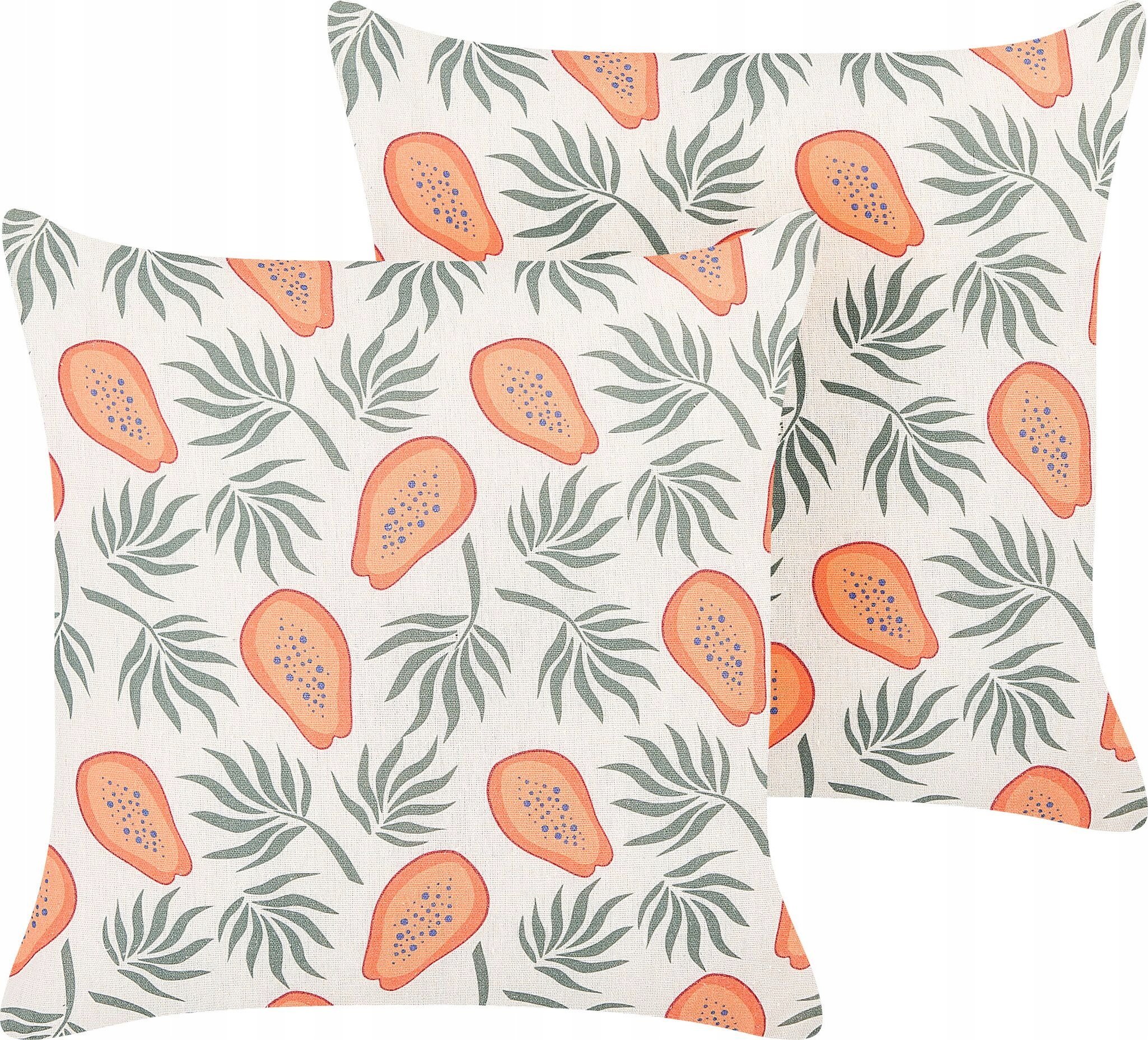 Beliani Zestaw 2 poduszek Poliester Kolorowy AVENS