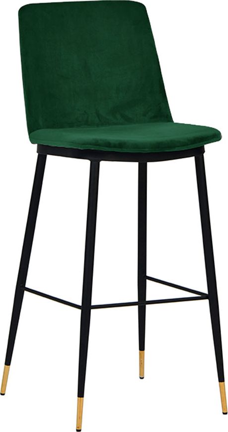 Elior Zielony hoker do jadalni w stylu glamour - Gambo 2X