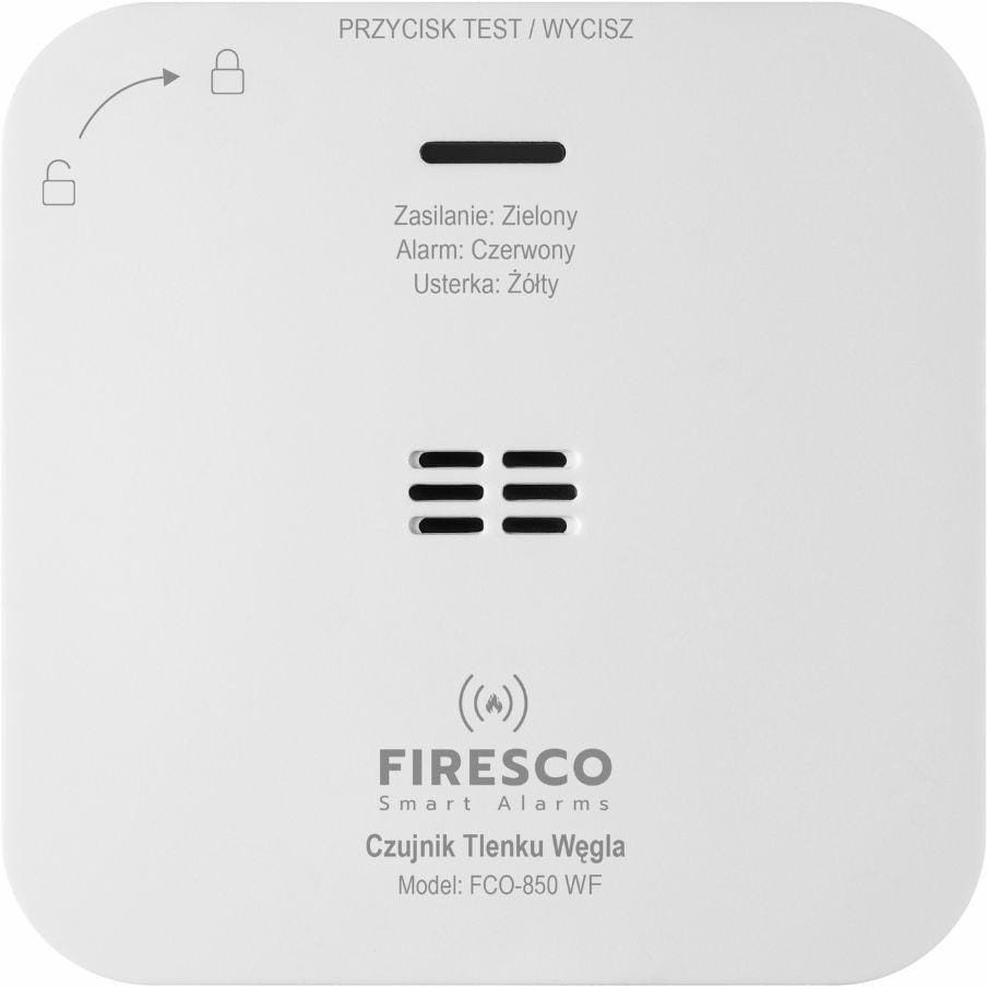 Czujnik czadu Firesco FCO-850 WF bateryjny Wifi Tuya