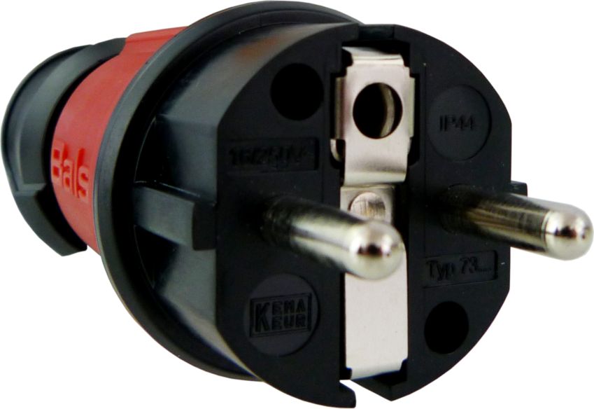 Bals Wtyczka przenośna 16A 230V IP44 Uni-Schuko 7373 czerwona 2487