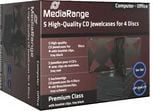 MediaRange CD/DVD Futerał 4x - 5 sztuk (BOX34-4)