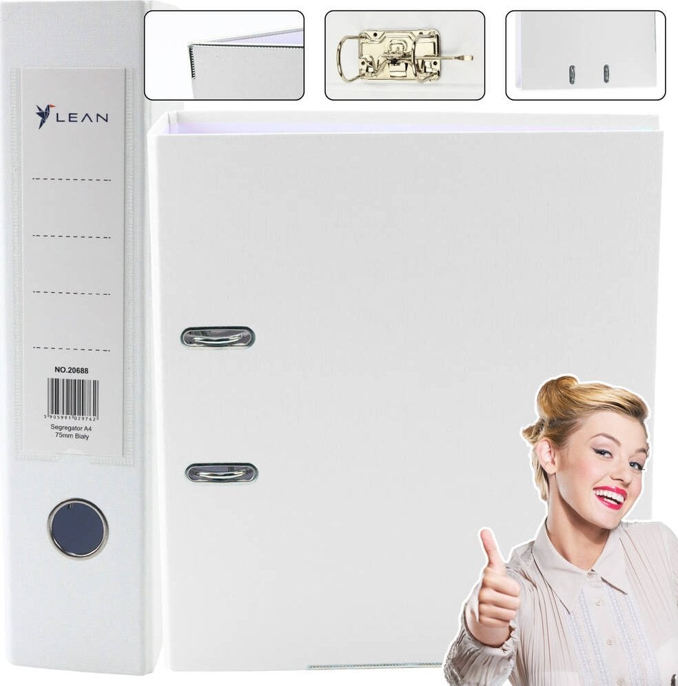 Segregator MyOffice Segregator Na Dokumenty A4/75mm Biały