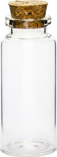 PartyDeco Buteleczki z korkiem szklane na konfetti ozdoba