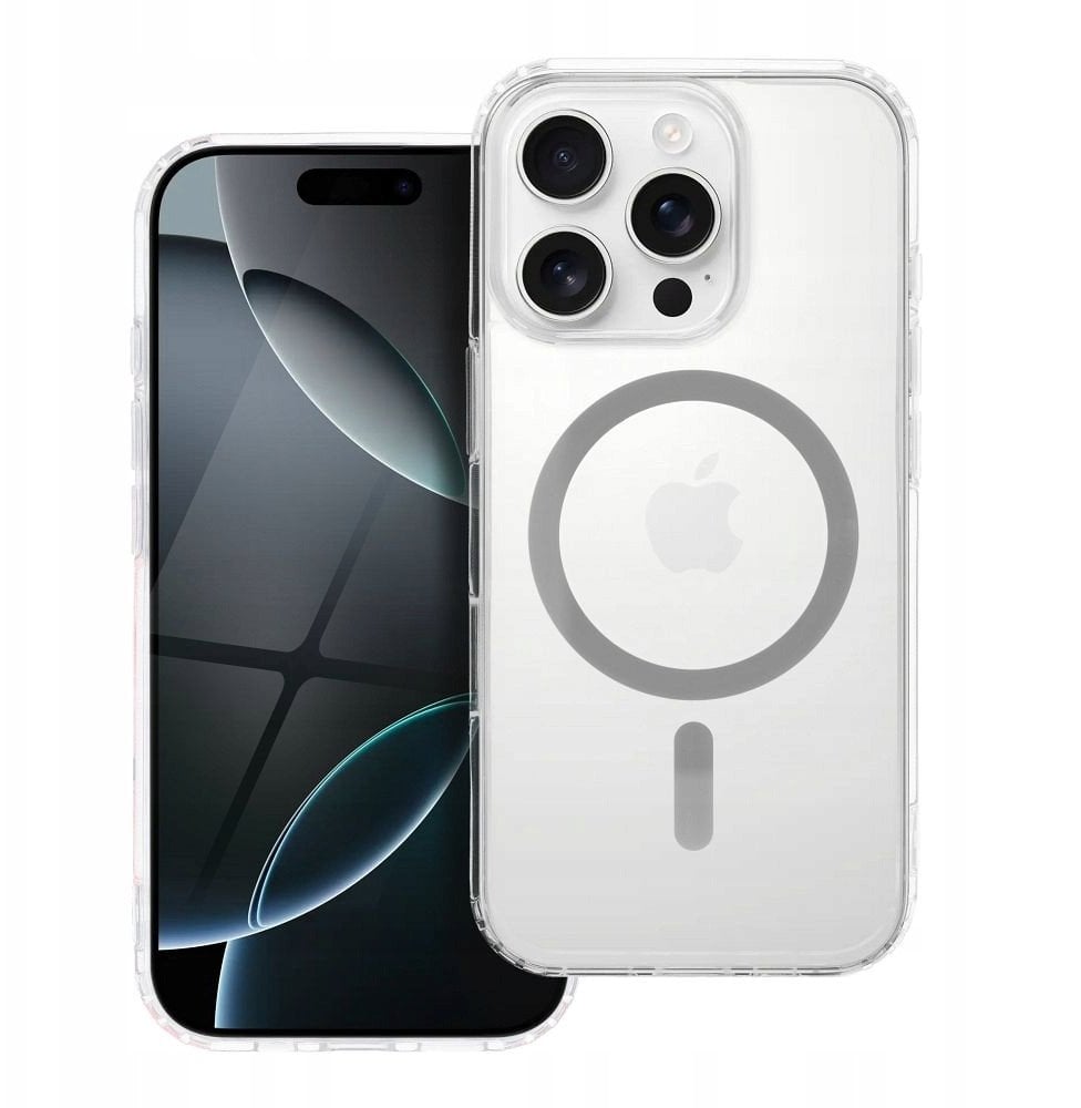 Drop Glue Colorful Ring Mag Cover kompatybilny z MagSafe pasuje do IPHONE 13 PRO MAX szary