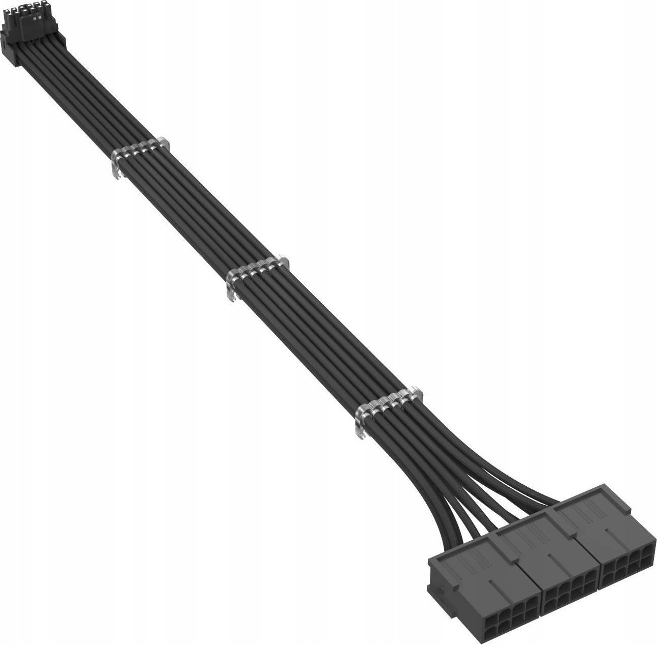 QingSea Adapter przejściówka kątowa 90 stopni 8 Pin 12VHPWR TYP B 16 AWG Czarna QingSea