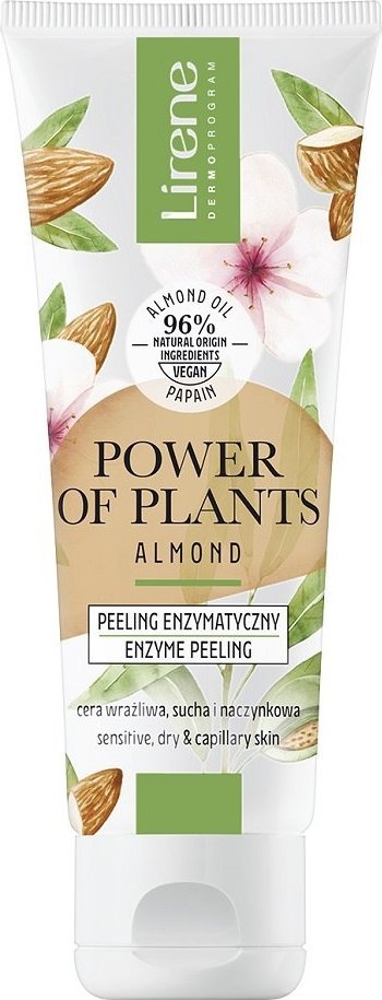 Lirene Power of plants Migdał Peeling enzymatyczny, 75 ml