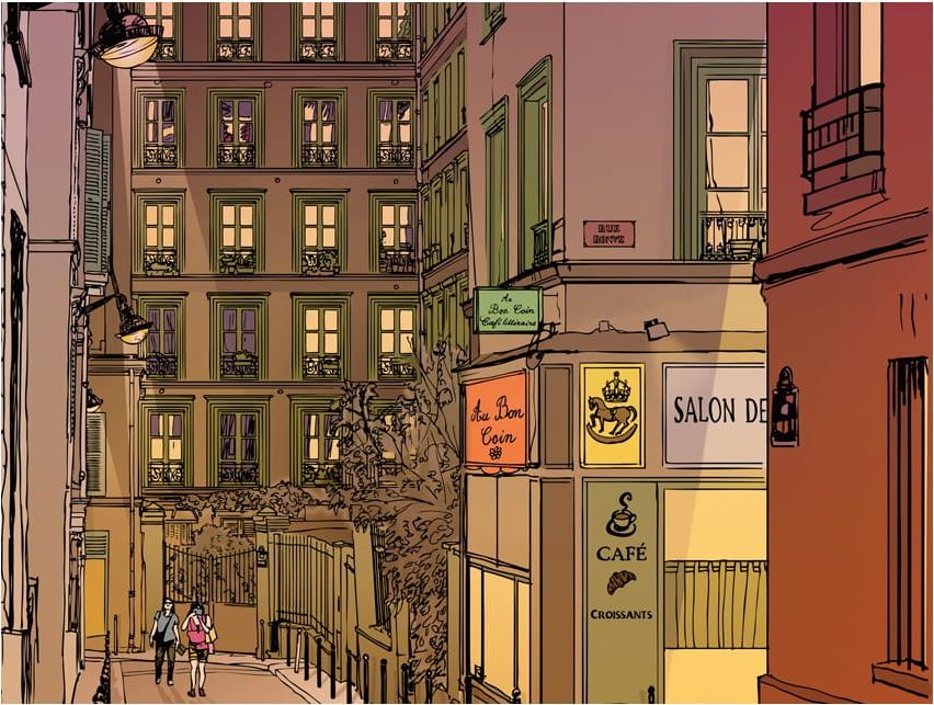 DecoNest Fototapeta - Kolacja w Paryżu - 250X193