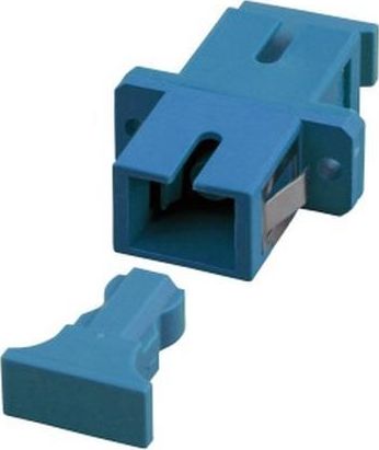 EFB 53302.31 Adapter SC/SC simplex jednomodowy OS2, plastik/ceramiczna tuleja, niebieski