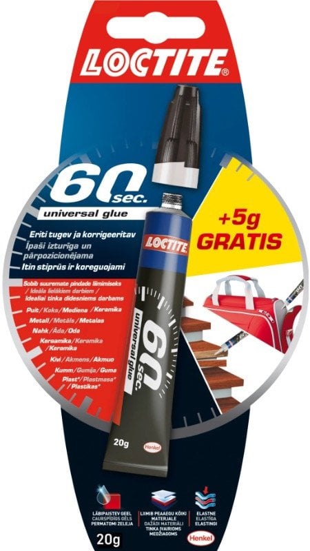 GLUE LOCTITE 60 SEC UNIVER GLUE 20G