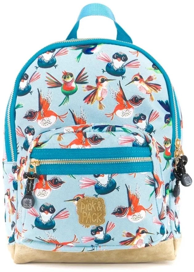 Pick & Pack Birds Backpack (22 x 31 x 11 cm) - Dusty blue