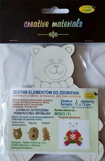 Zestaw elementów do zdobienia Misio BN 11x13cm