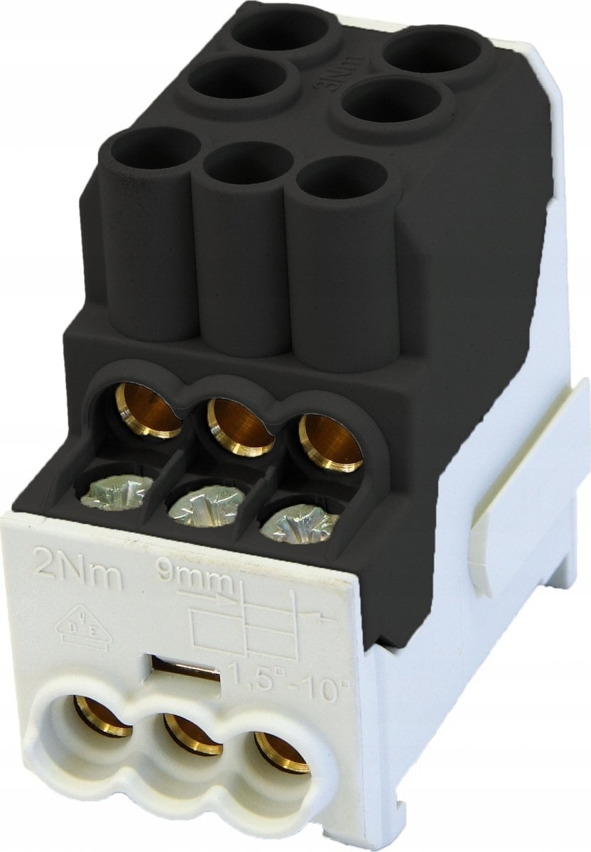 Simet Blok rozdzielczy - dystrybucyjny Al/Cu SDB 100 (80010) SIMBLOCK czarny 81601007