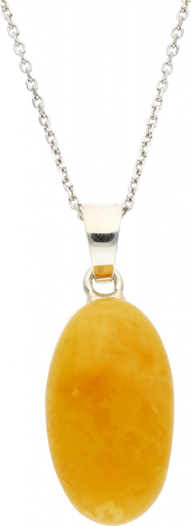 Rosanto Srebrna zawieszka z żółtym bursztynem bałtyckim 925
