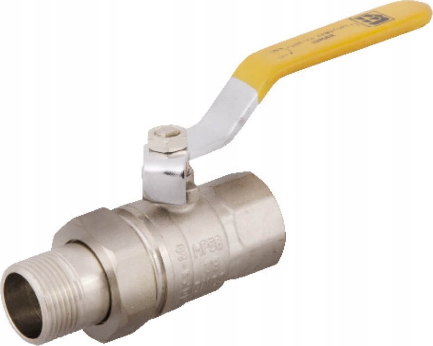 IDMAR Zawór kulowy do gazu 3/4" (DN20) ze śrubunkiem