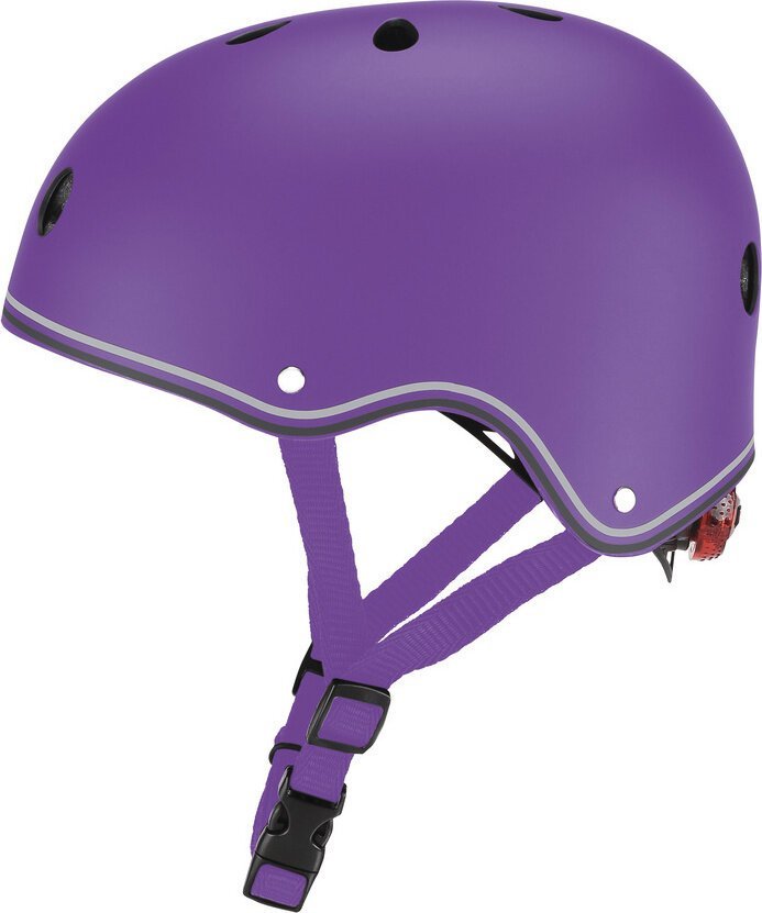 Globber Kask na rower rolki hulajnogę deskorolkę dziecięcy Globber Kids z tylną lampką LED rozmiar XS/S kolor fioletowy 505-104