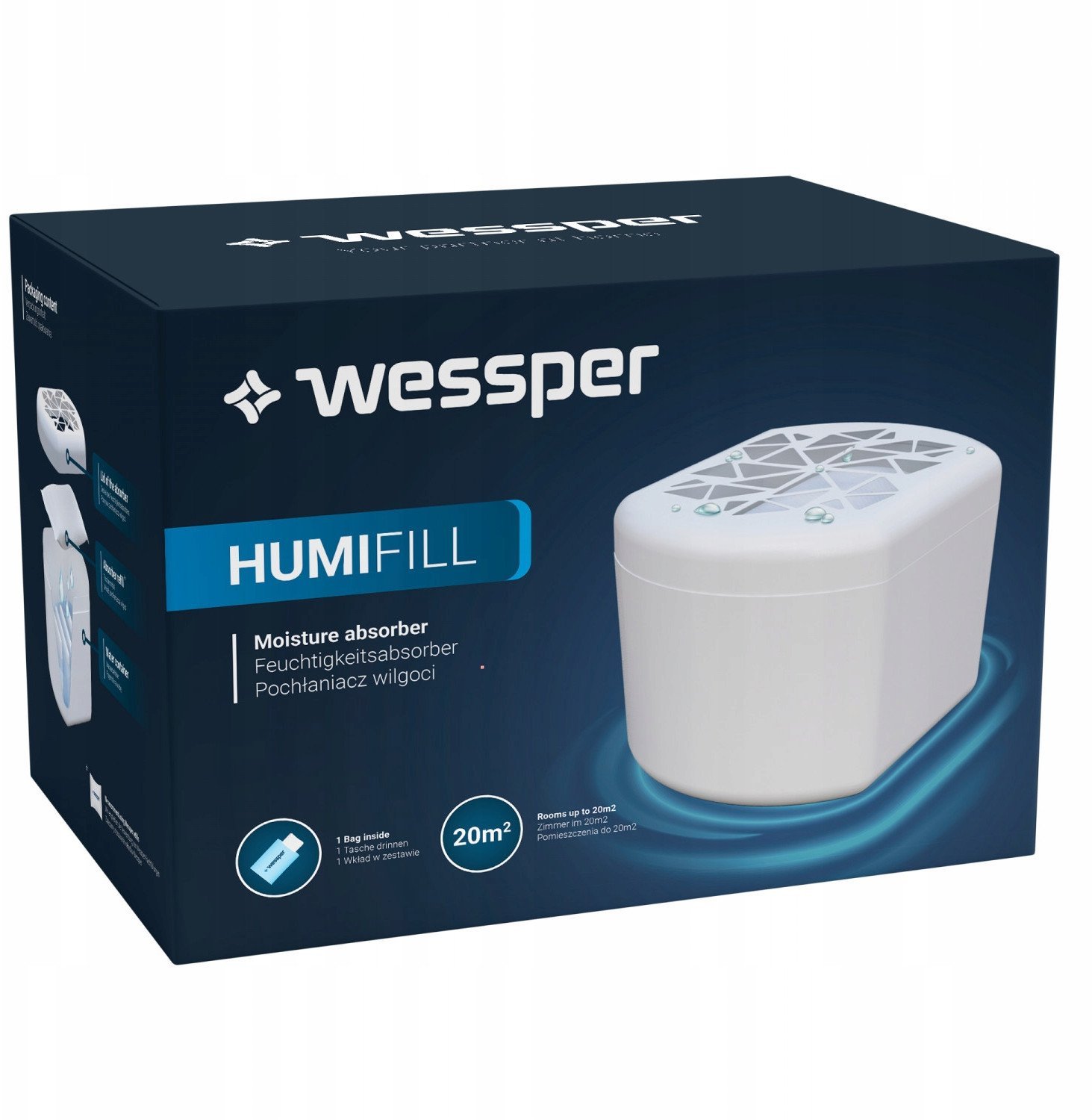 Pochłaniacz wilgoci Wessper Humifill - (WES101-BK)