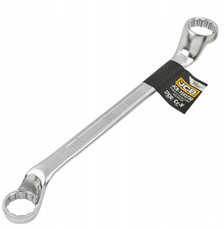 JCB Klucz oczkowy odgięty o 75 stopni 27x30mm