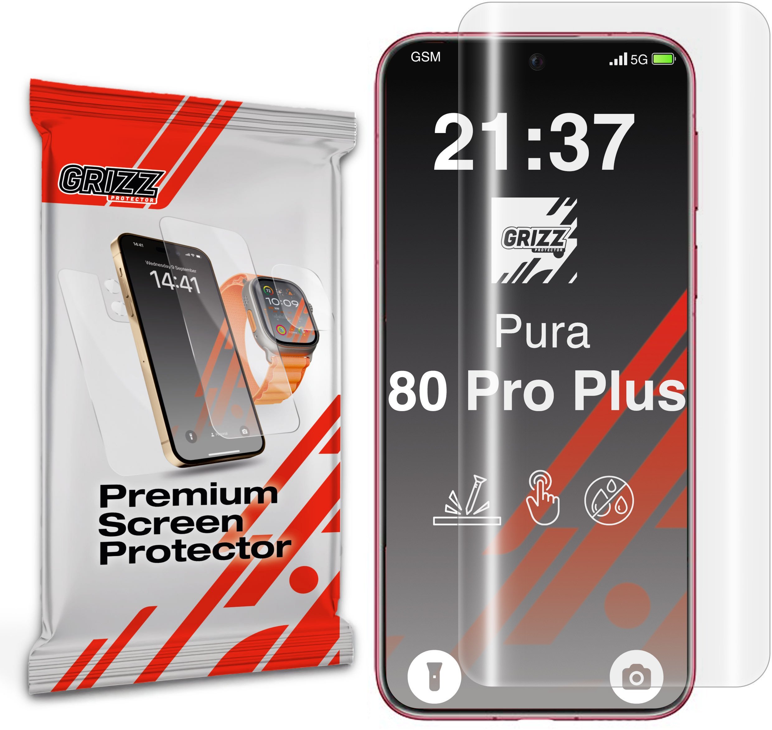 Folia hydrożelowa GrizzGlass Hydrofilm do Huawei Pura 80 Pro Plus