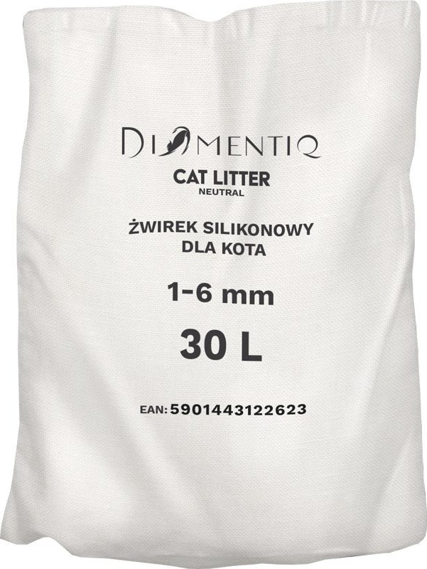 Żwirek dla kota Diamentiq DIAMENTIQ Neutral - żwirek neutralny - 30 l