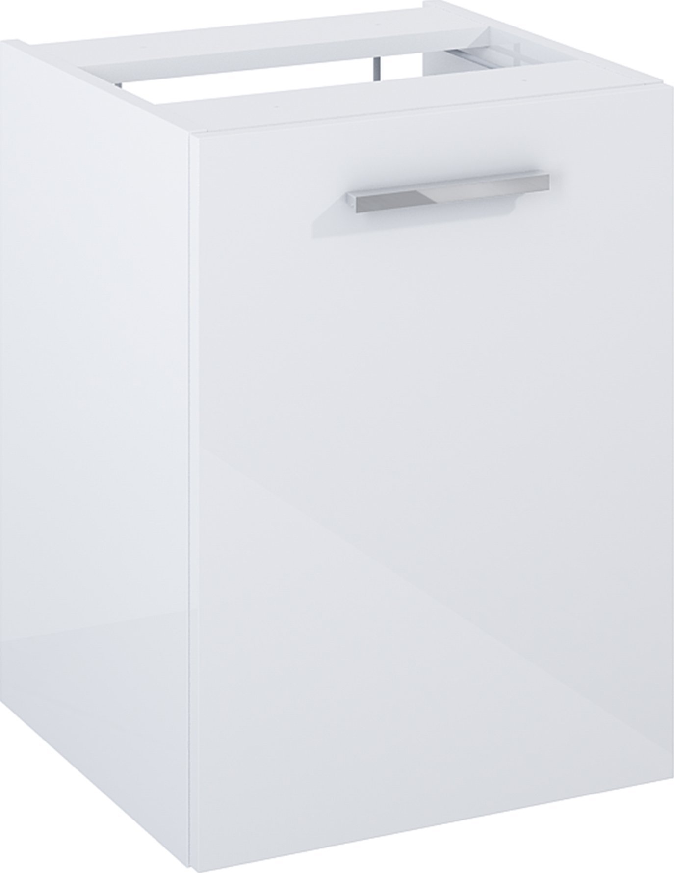 A857973806 / ROCA / KWADRO / MODUŁ BOCZNY 40 CM Z KOSZEM CARGO, DO KOMPLETACJI Z SZAFKAMI ORAZ BLATAMI, BIAŁY POŁYSK / ZAMIENNIK 167636 /