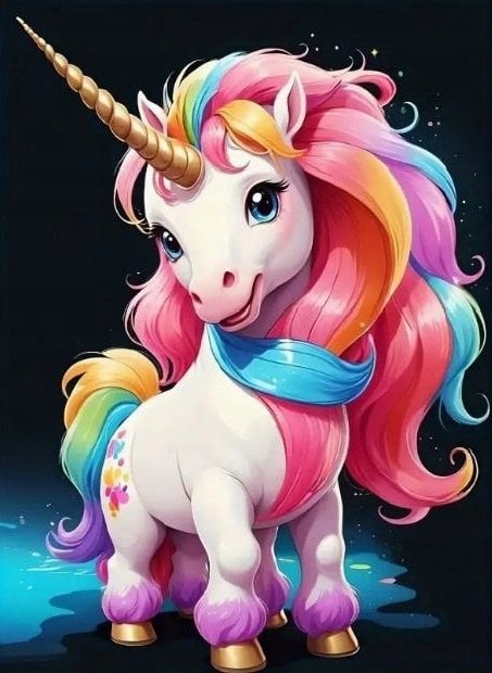 Norimpex Diamentowa mozaika Jednorożec 30x40cm 2000391