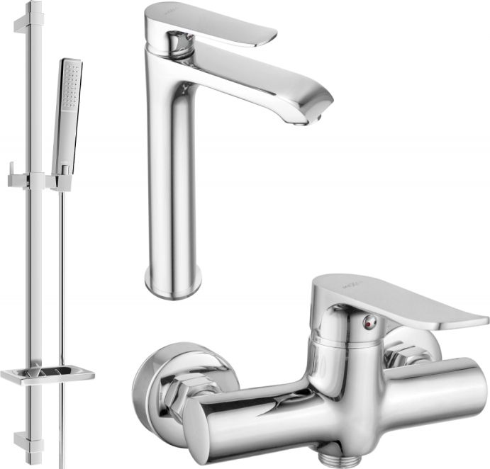 Mexen Mexen Pecos DQ72 zestaw prysznicowy, chrom - 72714DQ72-00