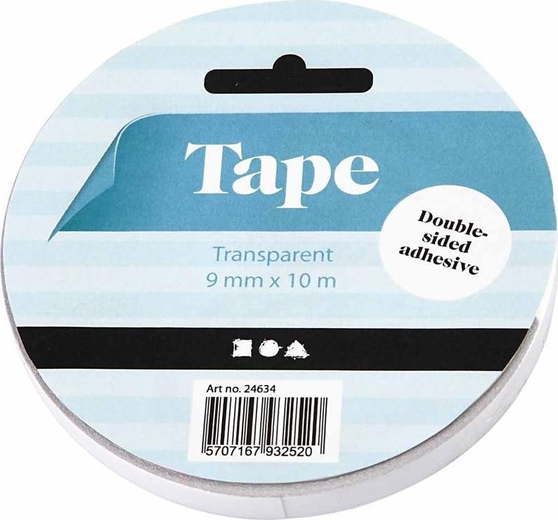 Creativ Company Taśma Dwustronnie Klejąca W: 9mm L: 10m