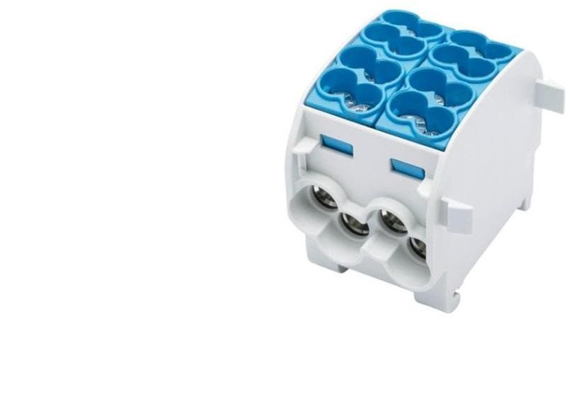 Blok rozdzielczy-odgałęźny Al/Cu SCB 25-2 (80120) SIMBLOCK jednobiegunowy 2x25mm2 niebieski 81505003