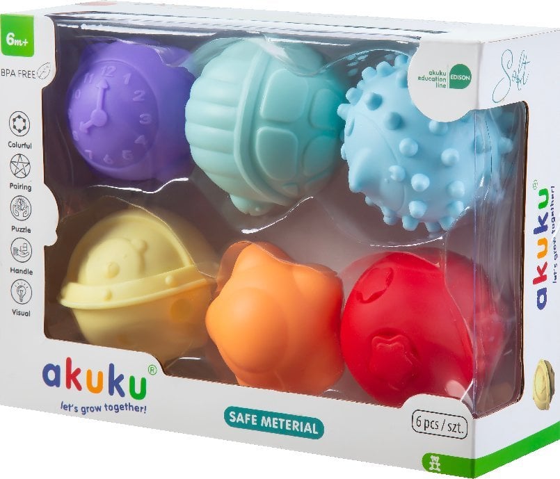 Akuku A0640 ZESTAW PIŁECZEK SENSORYCZNYCH SOFT